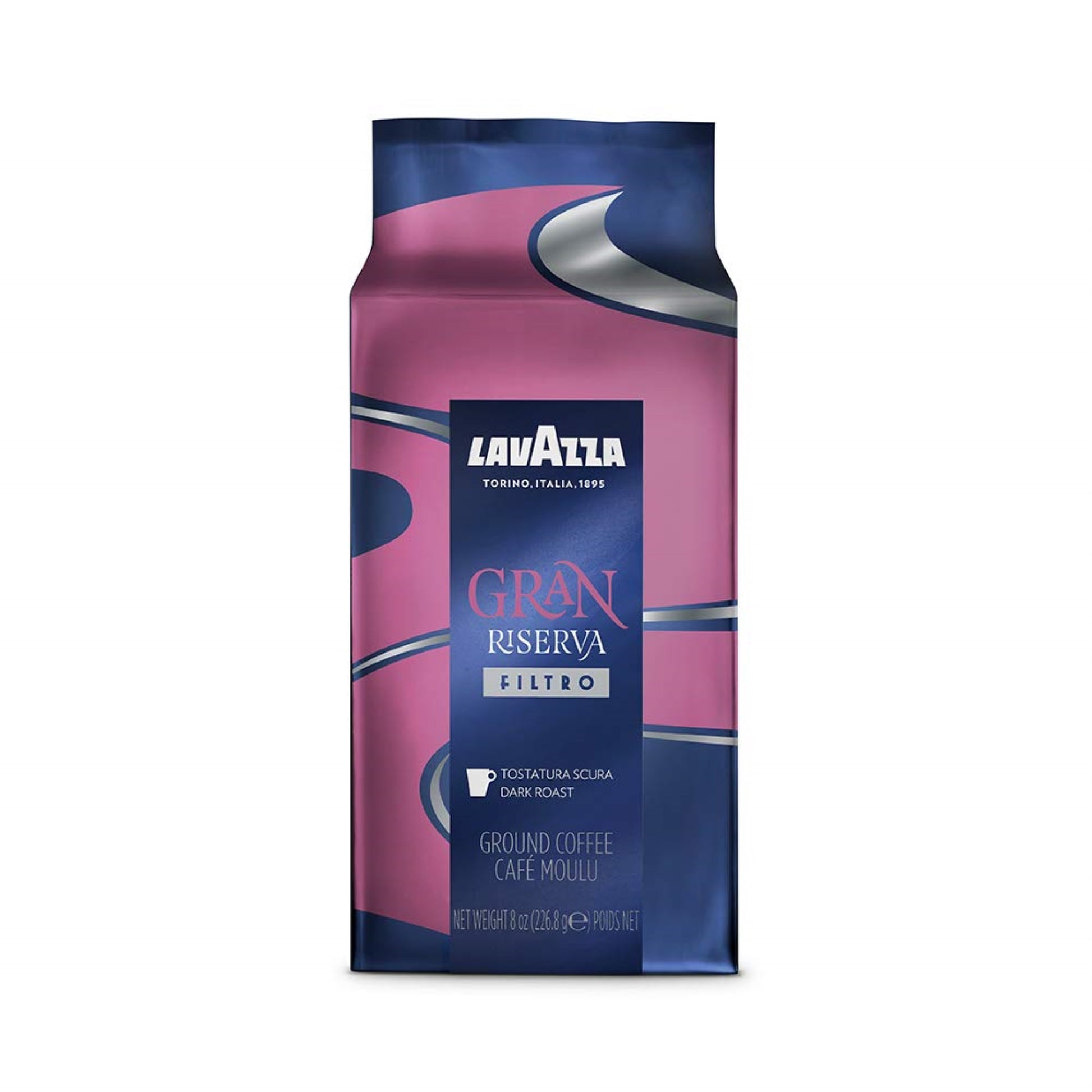 Gran Riserva Filtro Dark Roast Ground Coffee by Lavazza for Unisex - 8 oz Coffee