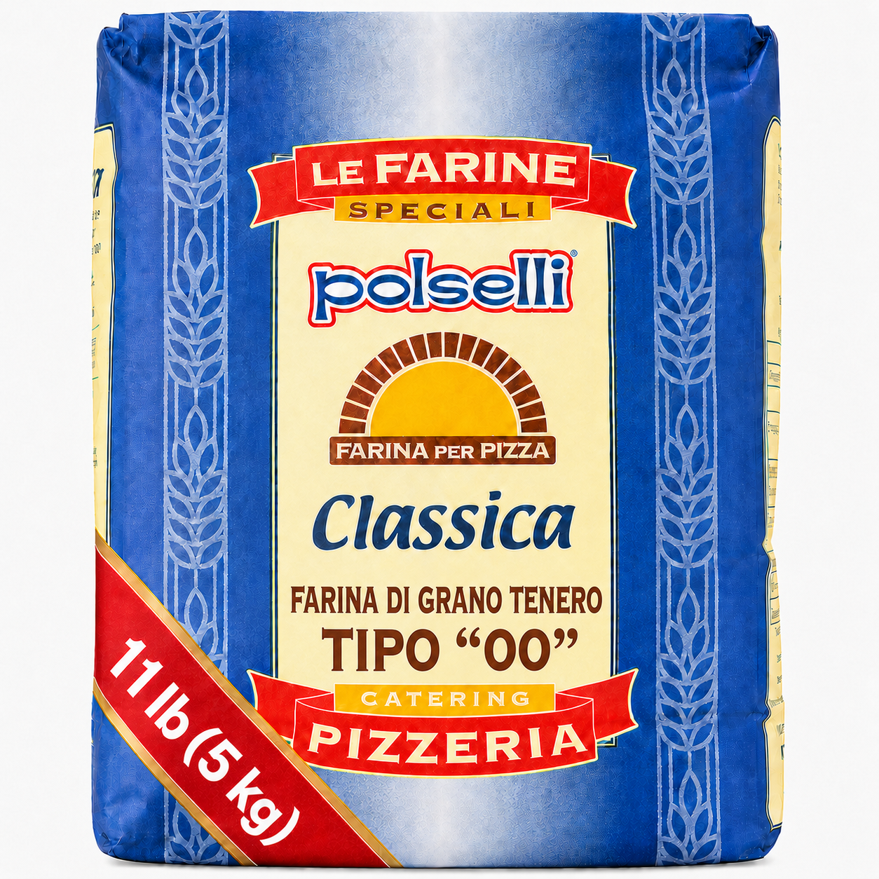 Polselli Classica Tipo 00 Pizza Flour, Authentic Neapolitan Pizza Flour, 5 kg (11 lb)