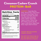 High Protein Cinnamon Cashew Crunch PROTEIN+ Bar (12 Count)