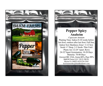 Pepper Anaheim Heirloom Seeds