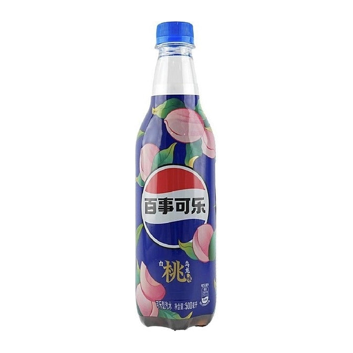 Pepsi White Peach & Oolong – Refreshing Peach and Oolong Tea Flavored Cola 500mL (Taiwan)