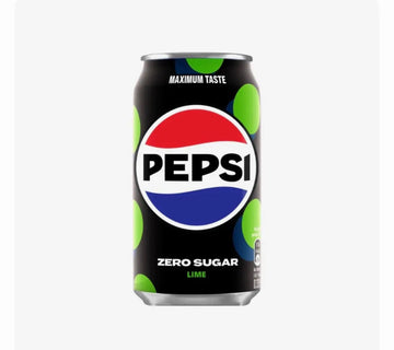 Pepsi Zero Sugar Lime Soda 355mL Can – Lime Flavored Pepsi Zero Cola (Canada)