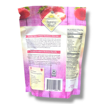 Sunny Fruit Organic Dried Strawberries – Natural Sweet Snack