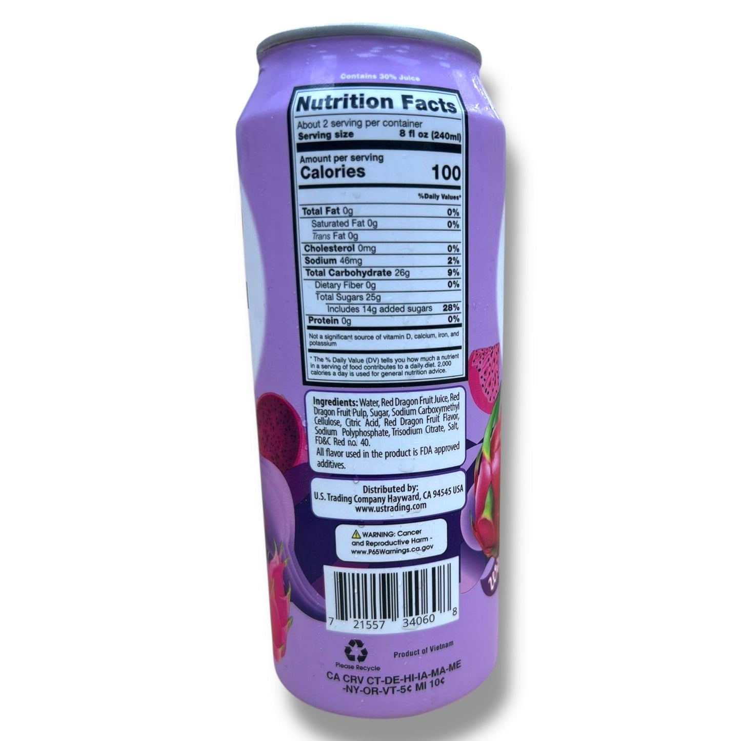 Honey Bee Dragon Fruit Drink With Pulp – 12oz