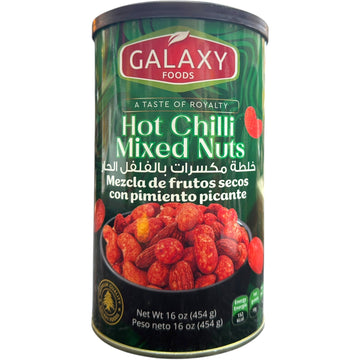 Galaxy Foods Hot Chili Mixed Nuts 16 Oz