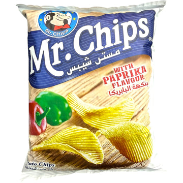 Mr.Chips Paprika Snack Chips 70G – Zesty Crunchy Snack