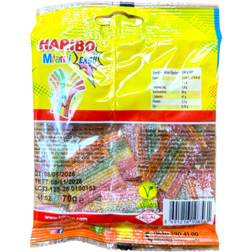 Haribo Sour Rainbow Strips Halal Gummy Candy