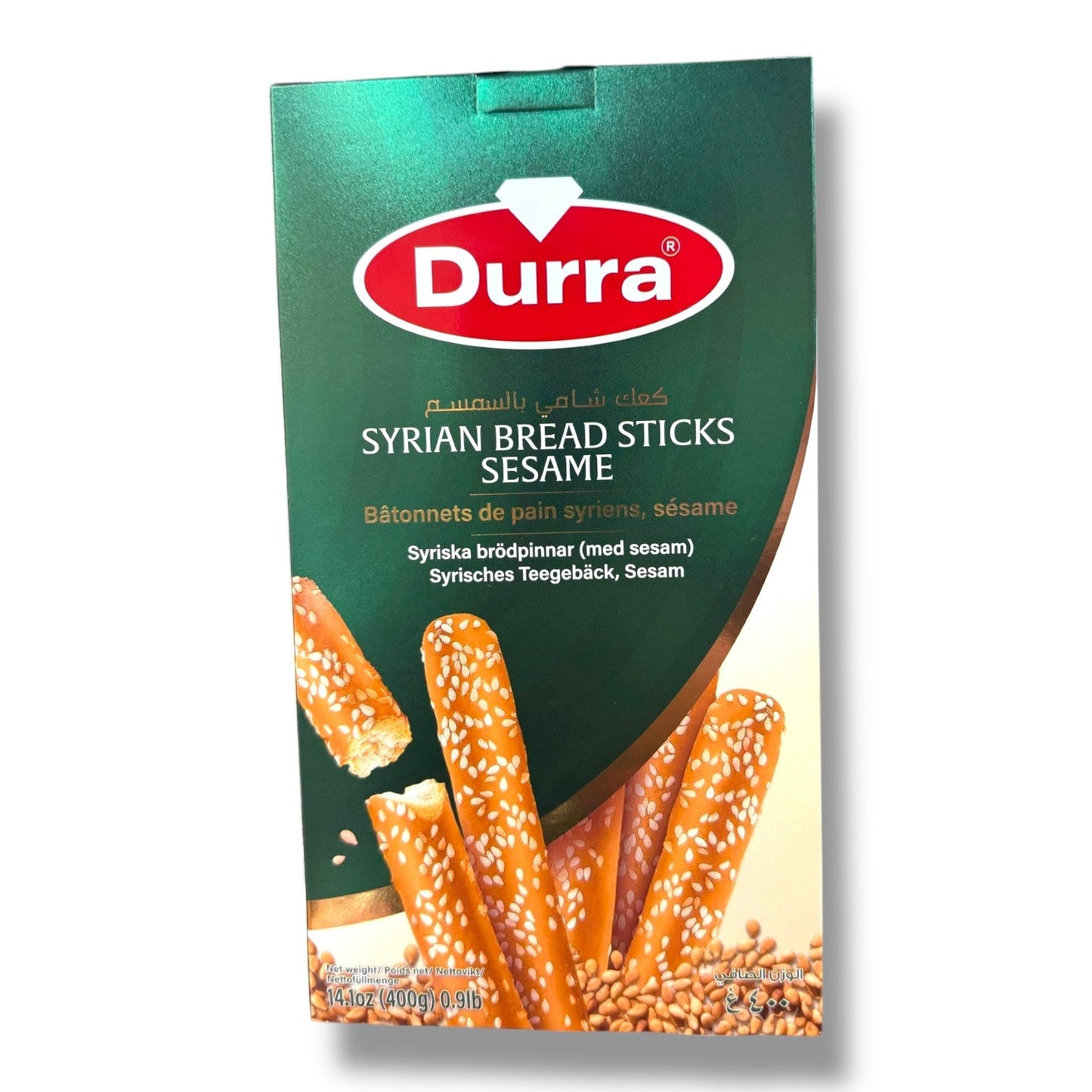 Durra Syrian Bread Sticks with Sesame – Crunchy Middle Eastern Snack