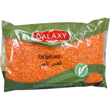 Galaxy Foods Red Split Lentils – 2 Lbs
