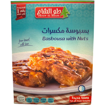 Traditional Basbousa With Nuts Mix
