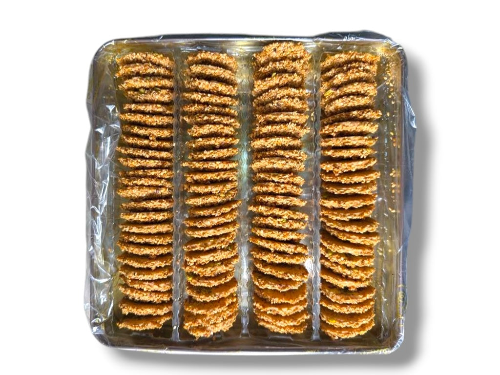 Nafeesah Barazek Cookies – Traditional Sesame & Pistachio Biscotti 500gr