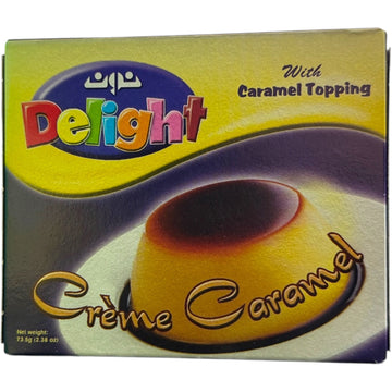 delight Crème Caramel Dessert With Caramel Topping