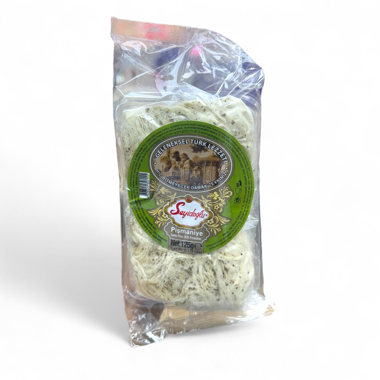 Pişmaniye – Seyidoğlu 125g Pistachio Candy Floss