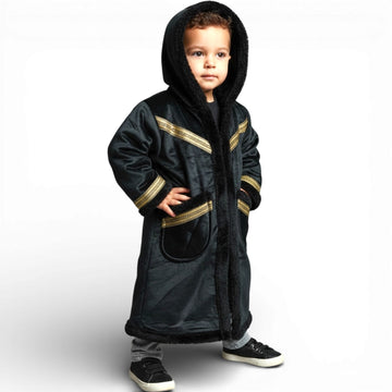Cozy Kids Hooded Fur Coat – 2-3y Old, Soft Warm Material, Durable & Easy to Wear