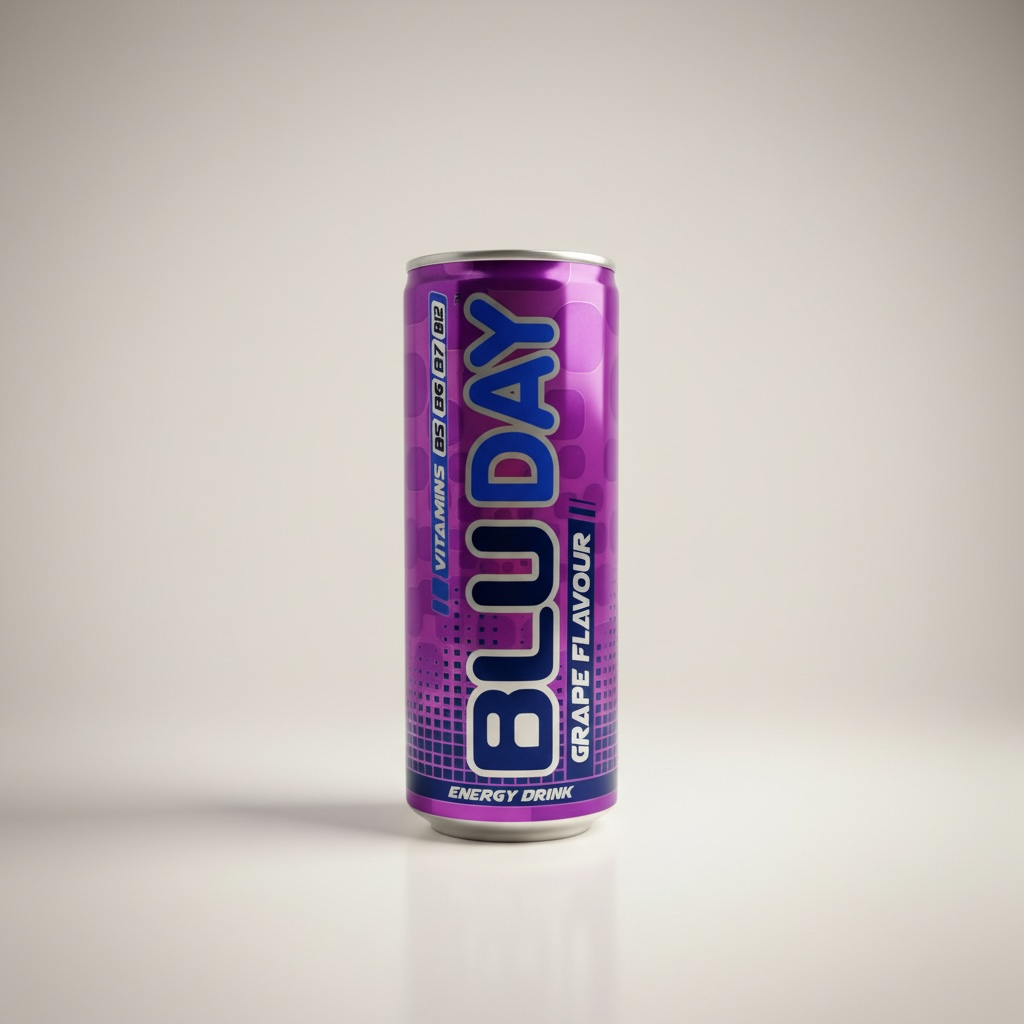 Blu Day Grape Flavor Energy Drink