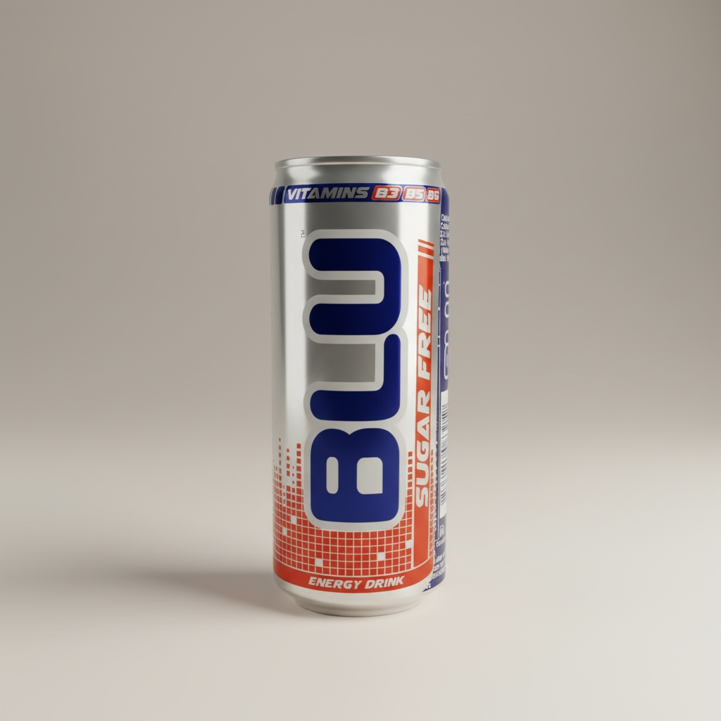 BLU Sugar Free Energy Drink 250ml Can