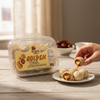 Golden Pearls Date Balls Stuffed With Tahini And Covered With Sesame - Authentic Middle Eastern Treat