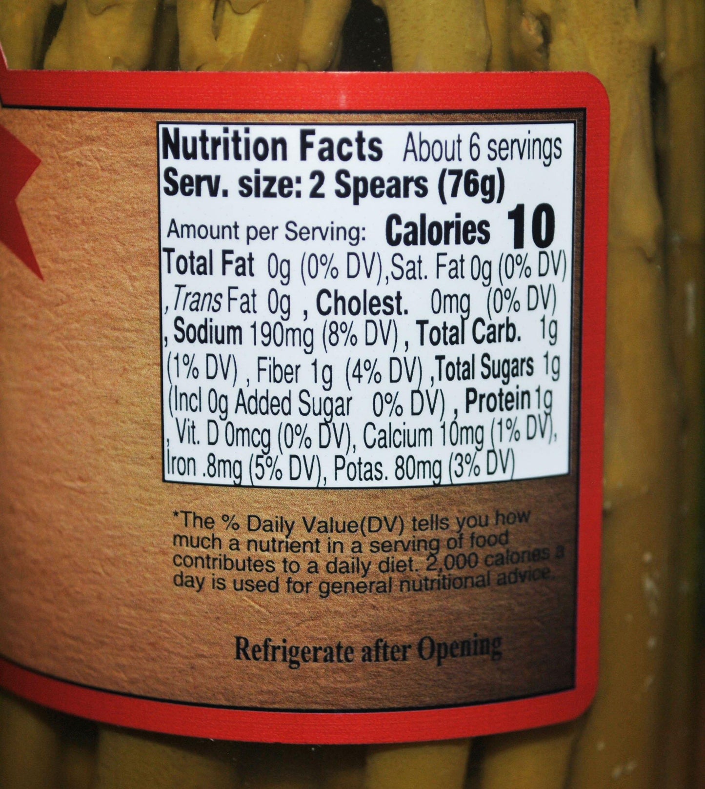 Pickled Asparagus | Old-Fashioned Country Pantry Spears | 16 oz