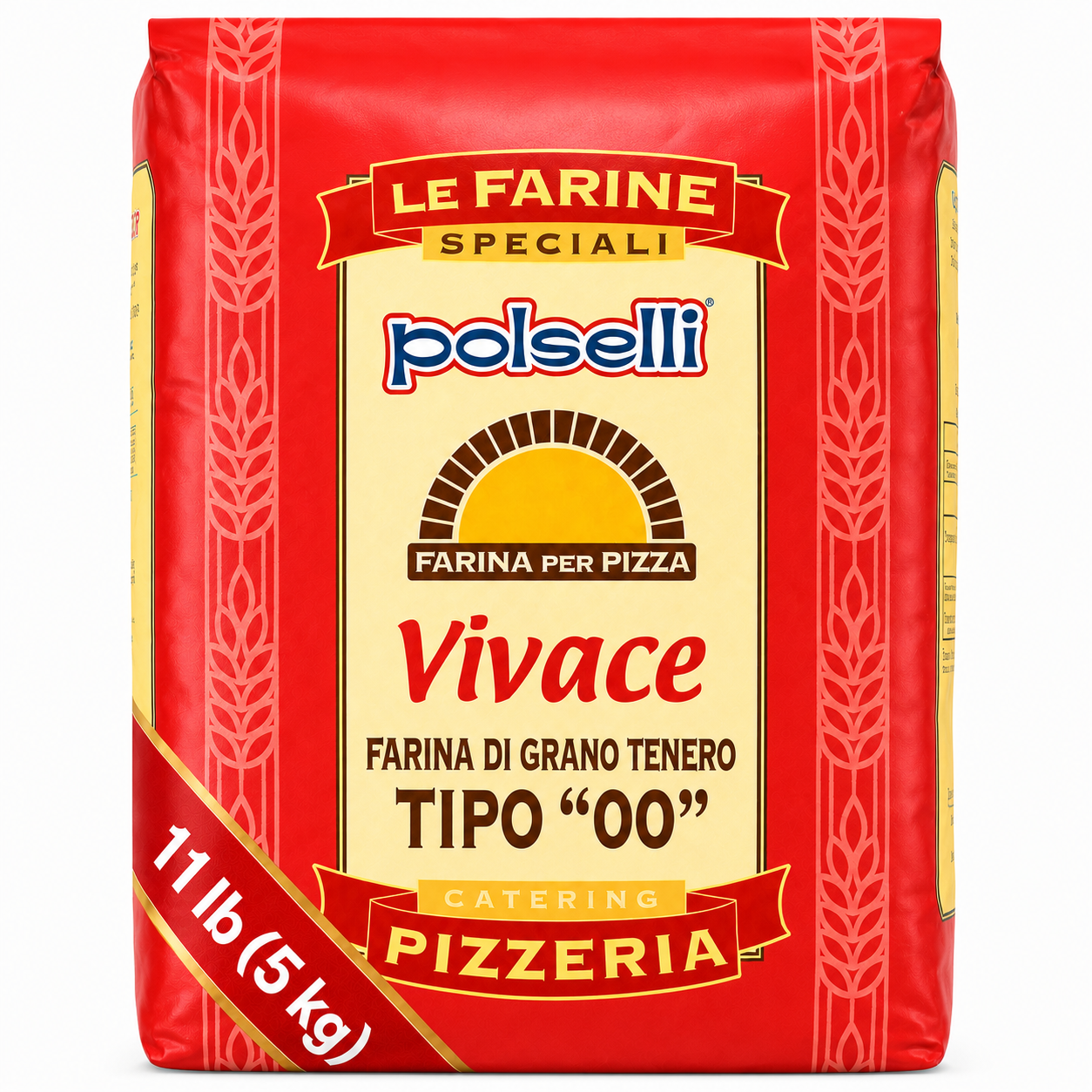 Polselli, Vivace Tipo 00 Pizza Flour, 11lb (5 kg)