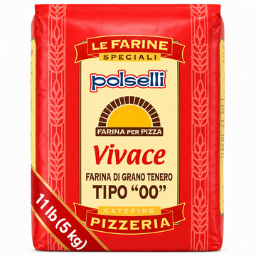 Polselli, Vivace Tipo 00 Pizza Flour, 11lb (5 kg)