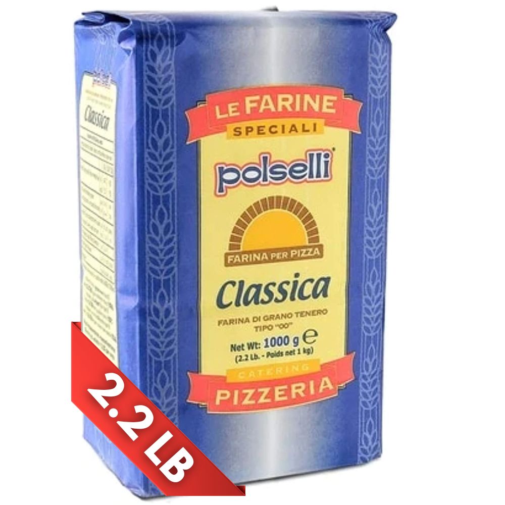 Polselli, Classica Tipo 00 Pizza Flour, Neapolitan, 2.2 lb (1kg)