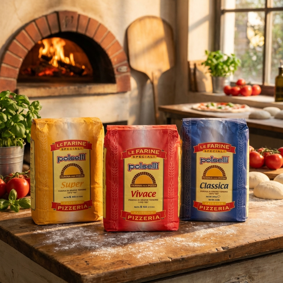 Polselli, Classica Tipo 00 Pizza Flour, Neapolitan, 2.2 lb (1kg)