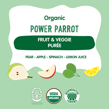 Holle Organic Power Parrot - Fruit & Veggie Purée Pouches