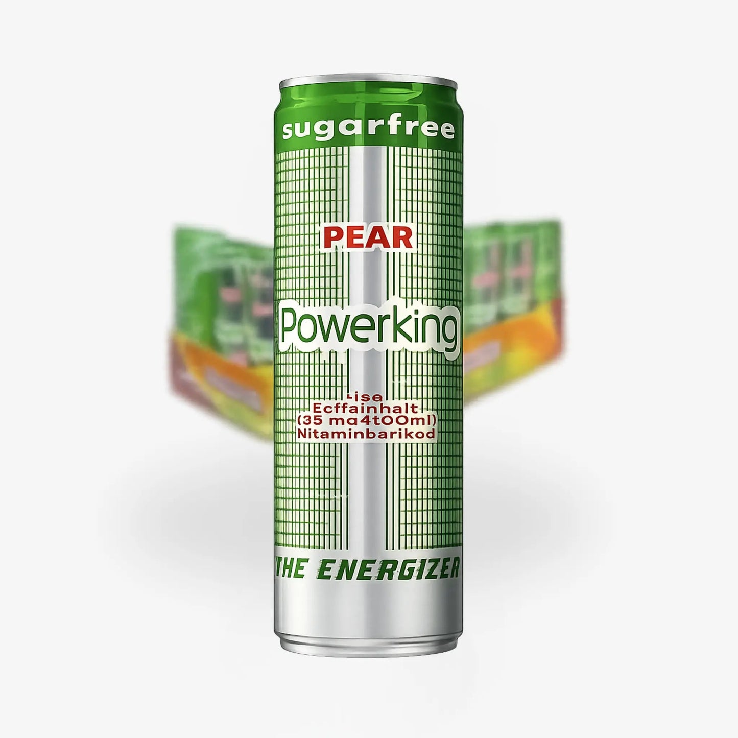 Powerking Pear Sugar-Free Energy Drink – Zero Sugar Imported Energy Drink (Sweden)