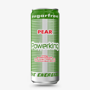 Powerking Pear Sugar-Free Energy Drink – Zero Sugar Imported Energy Drink (Sweden)
