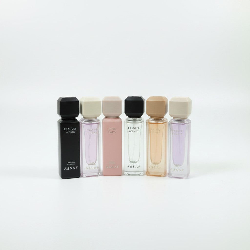 Assaf Riyadh Discovery Box — 6x5ml Arabian Perfume Sampler Set