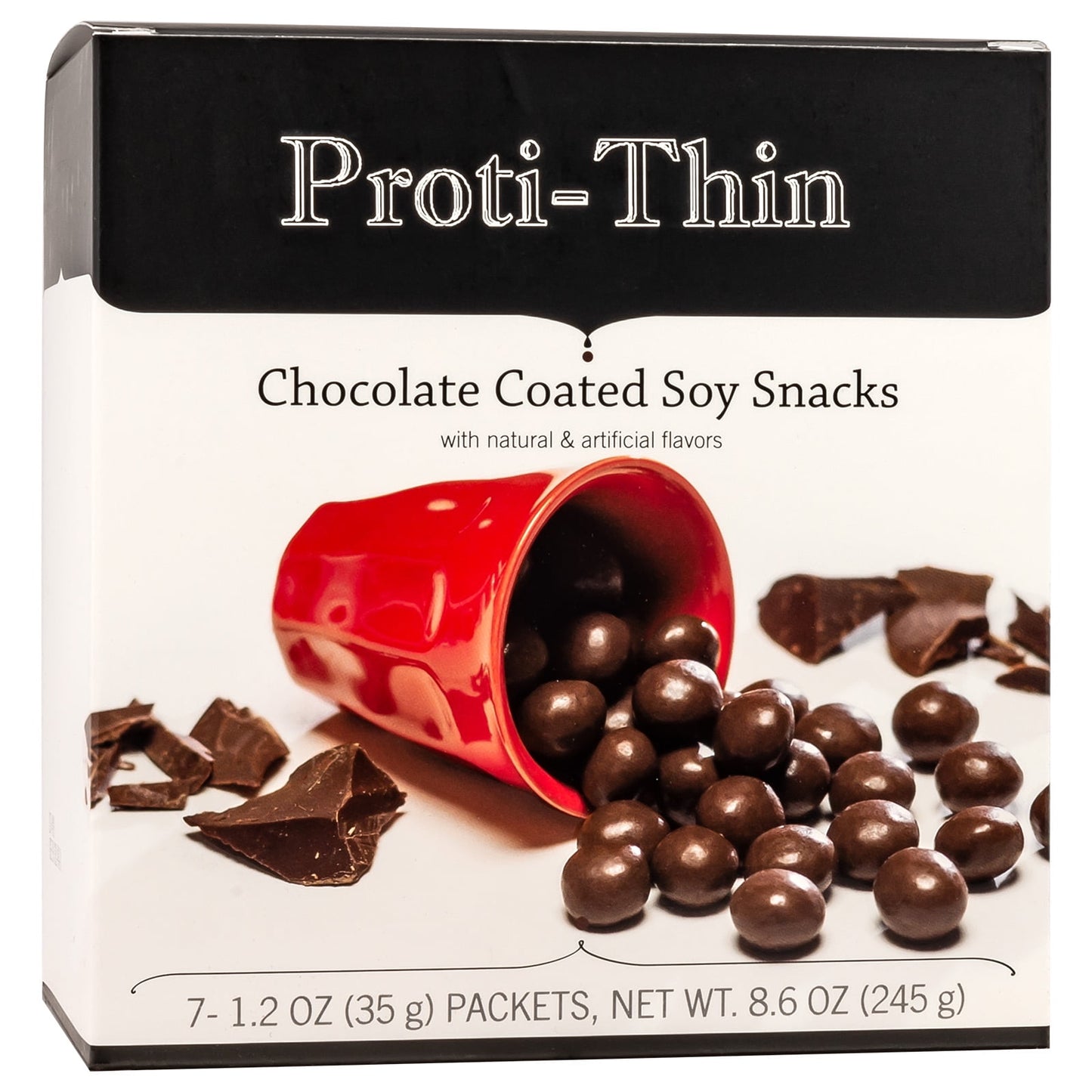 Proti-Thin - Chocolate Coated Protein Diet Soy Snacks - 7/Box