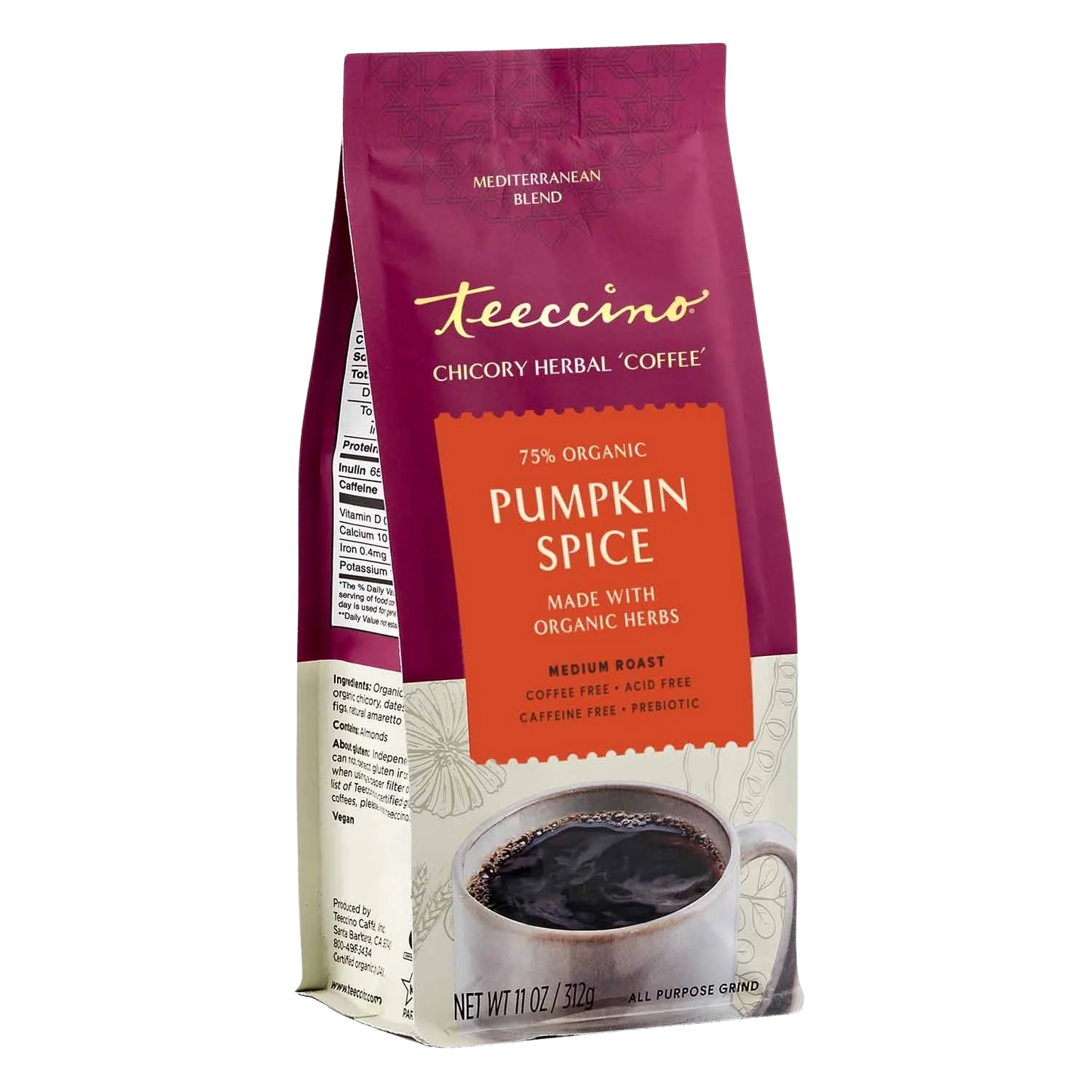 Pumpkin Spice Chicory Herbal Coffee