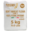 Polselli PuroGrano, Soft Wheat Flour Type 1 – 5kg (11 lb)