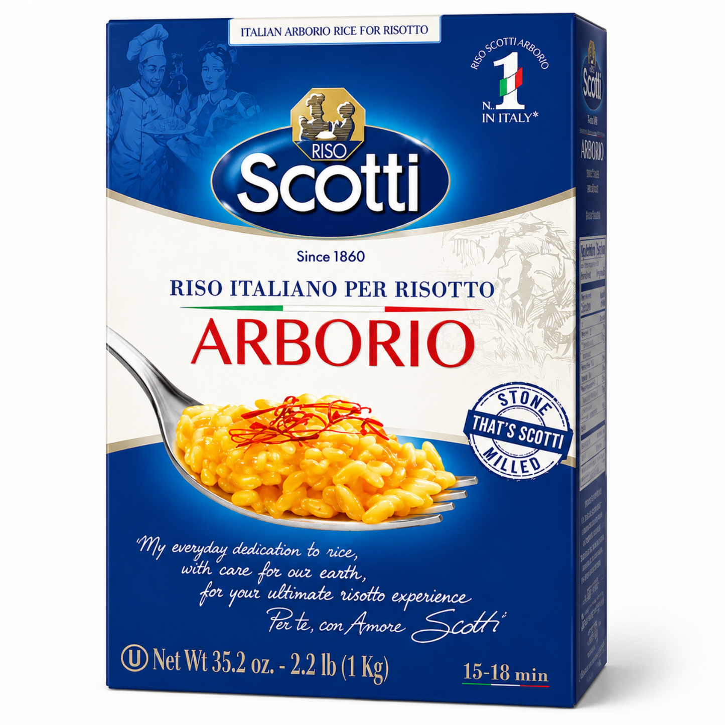 Riso Scotti Arborio Rice – 2.2 lb (1 kg)
