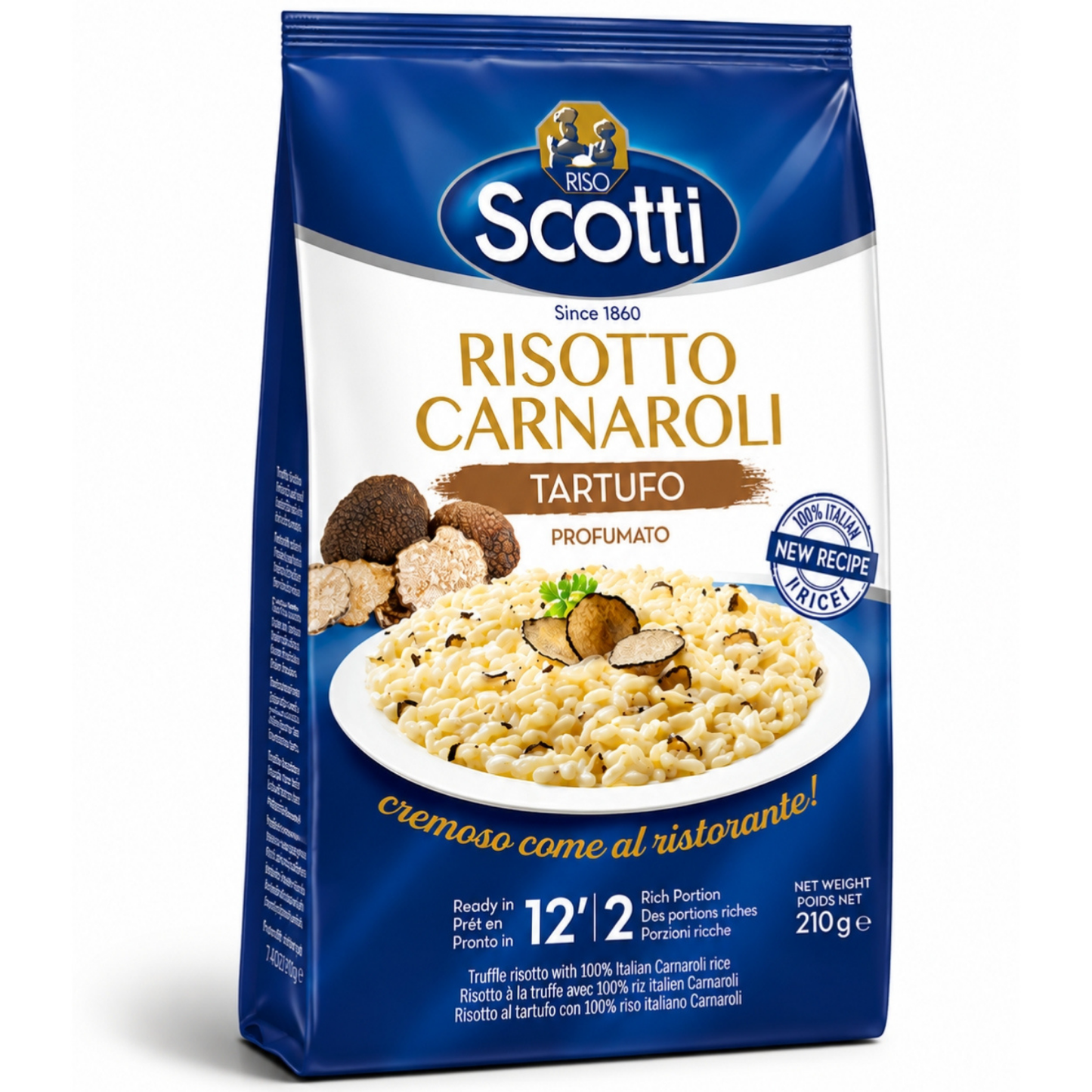 Riso Scotti Buona Idea Ready Risotto 15 Minute (Truffle) – 7.4 oz (2 Servings)