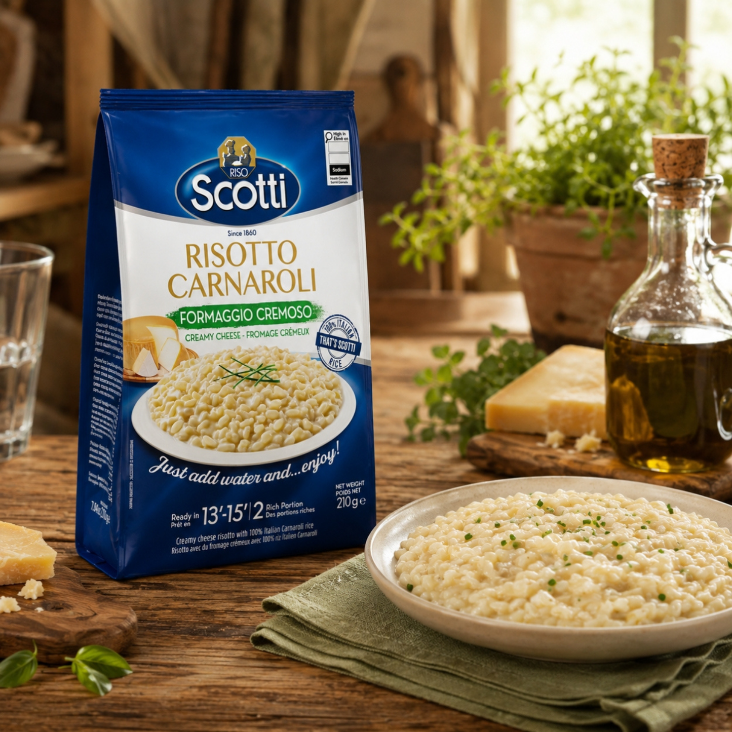 Riso Scotti, Buona Idea Ready Risotto 15 Minute, 7.4 oz (Parmigiana)
