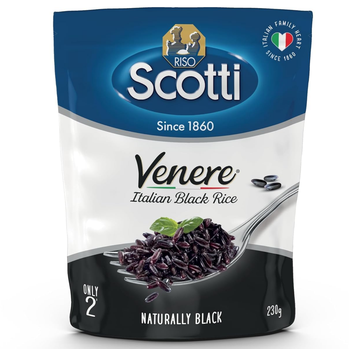 Riso Scotti, Microwave Venere Wholegrain Black Rice, 230g