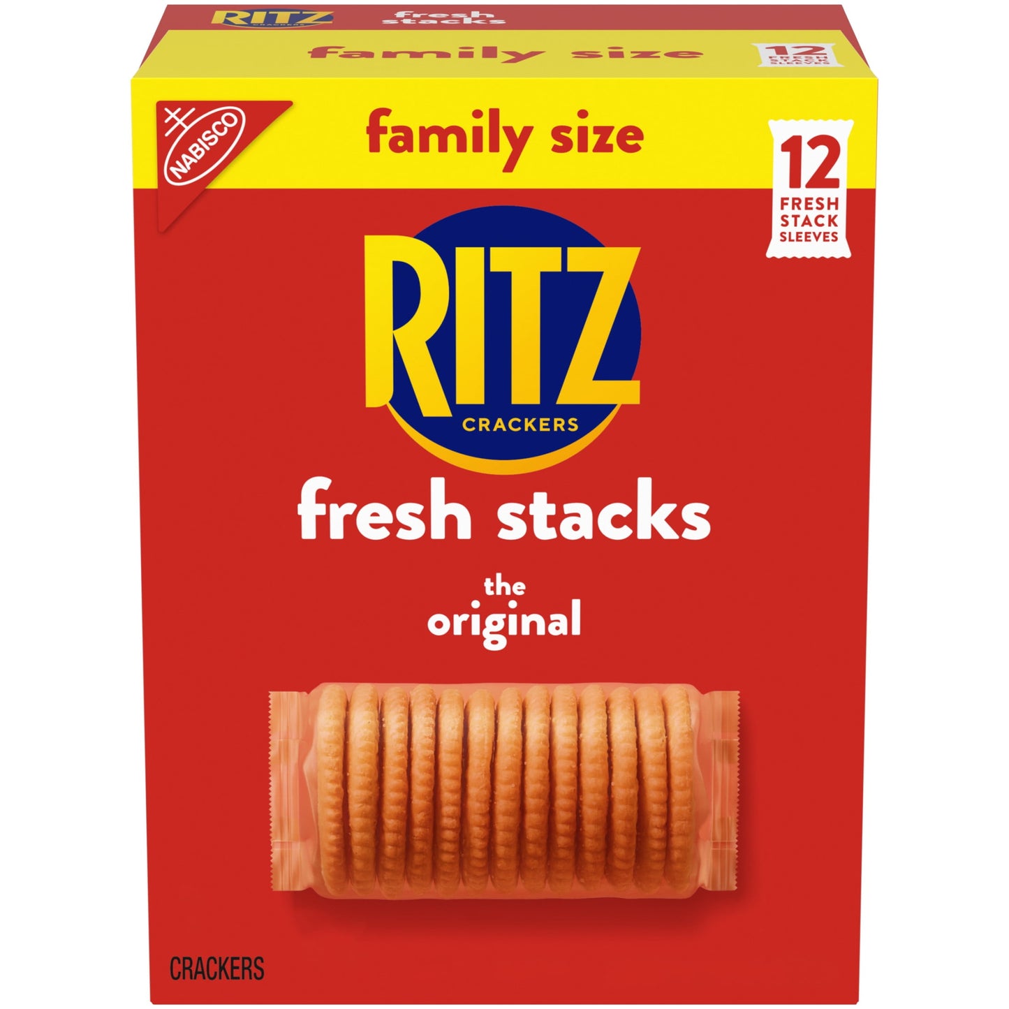 Ritz Fresh Stacks Original Crackers, Family Size, 17.8 Oz (12 Stacks)