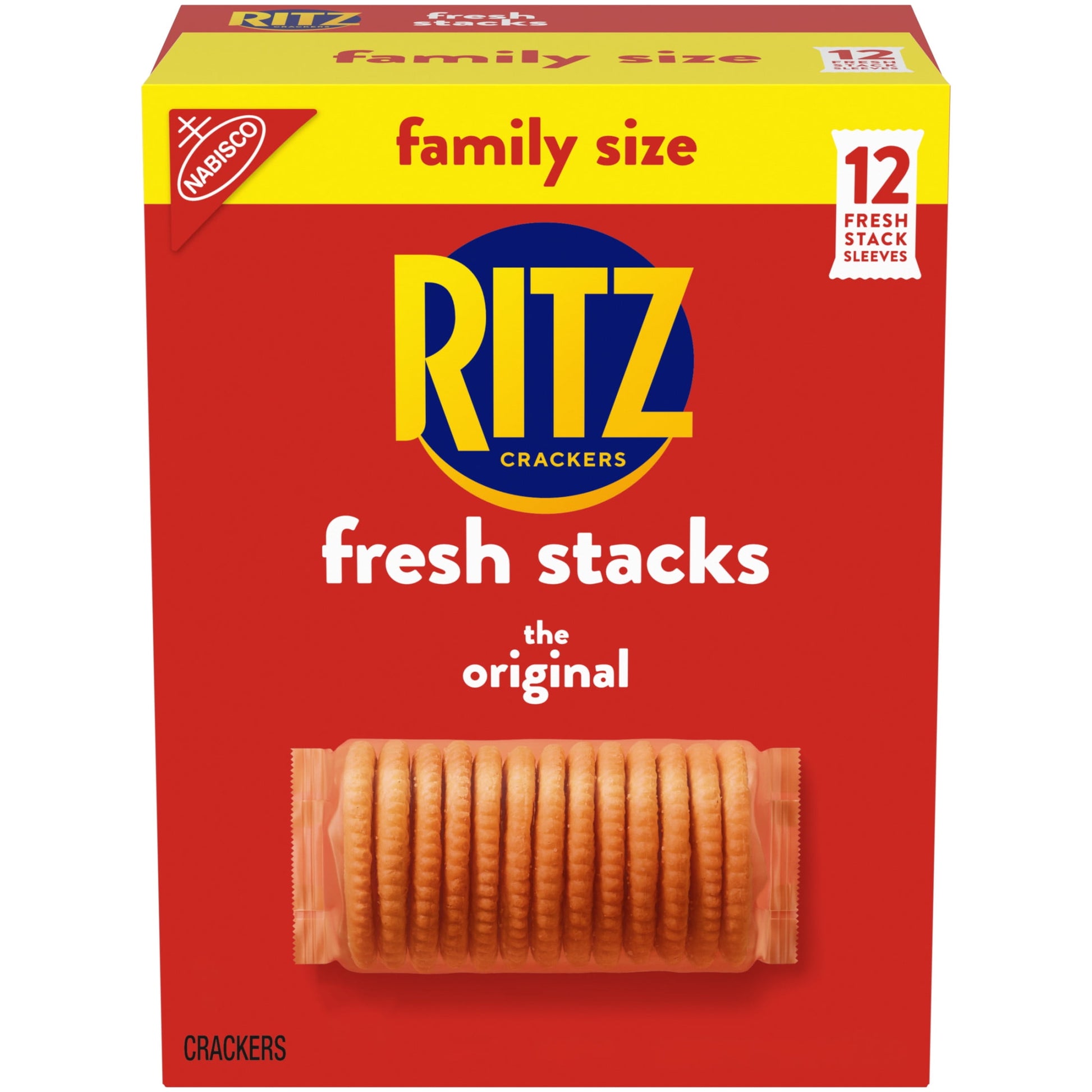 Ritz Fresh Stacks Original Crackers, Family Size, 17.8 Oz (12 Stacks)