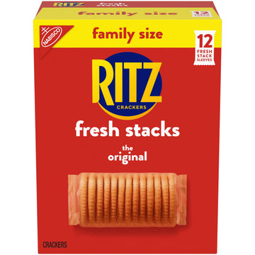 Ritz Fresh Stacks Original Crackers, Family Size, 17.8 Oz (12 Stacks)