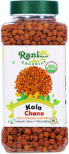 Rani Organic Kala Chana (Desi Chickpeas With Skin) 28Oz (800G) Pet Jar ~ All Natural | Vegan | Gluten Friendly | Non-Gmo | India