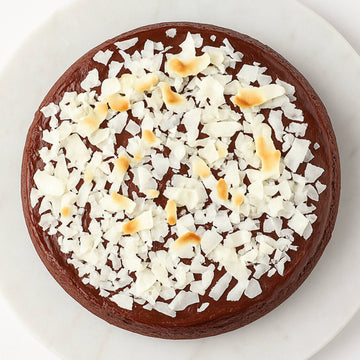 Andy Anand Sugar Free Raspberry Chocolate Coconut Cake Exquisite 9"with Real Chocolate Truffles: Delectable Dessert Baked in Homemade Style In Sugar Free Bakeries - 2.8 lbs