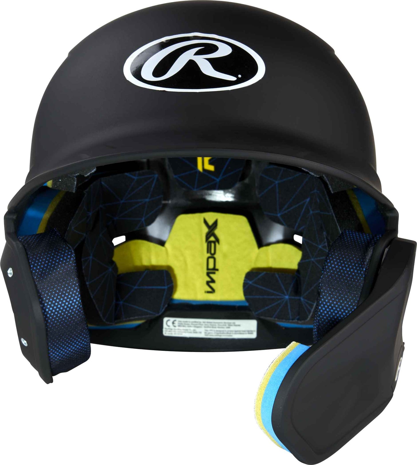 Rawlings Mach One-Tone Matte Helmet W/Adjustable Face Guard - Junior | Matte Black | Junior