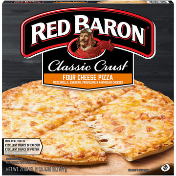Red Baron Four Cheese Classic Crust Frozen Pizza, 21.06 Oz