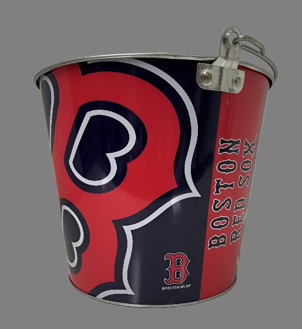 Boston Red Sox Gift Tin Basket - Savory or Sweet Snacks - Made in USA
