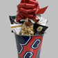 Boston Red Sox Gift Tin Basket - Savory or Sweet Snacks - Made in USA
