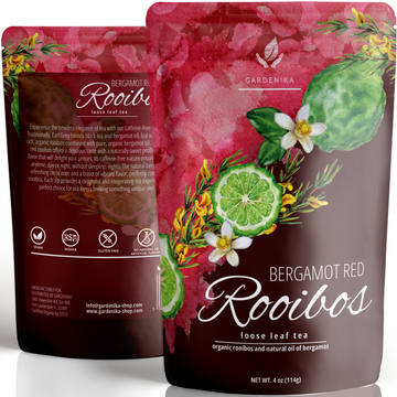 Bergamot Rooibos Tea, Herbal & Caffeine-Free - Organic & Kosher