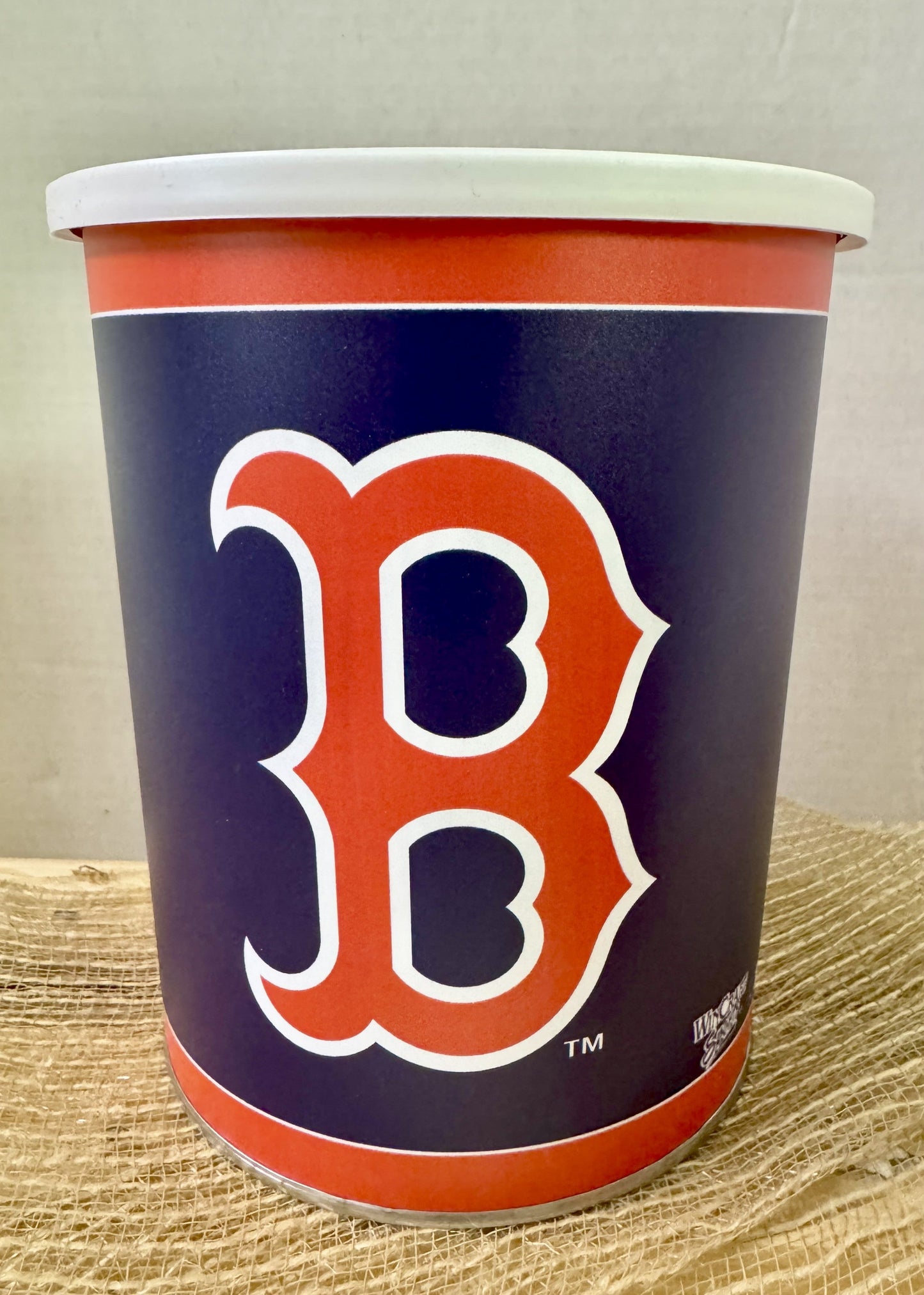Boston Red Sox Gift Tin Basket - Savory or Sweet Snacks - Made in USA