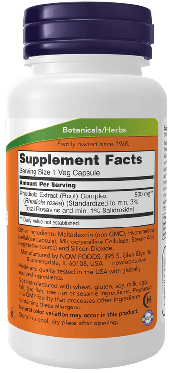Rhodiola 500mg Ext. 3%
