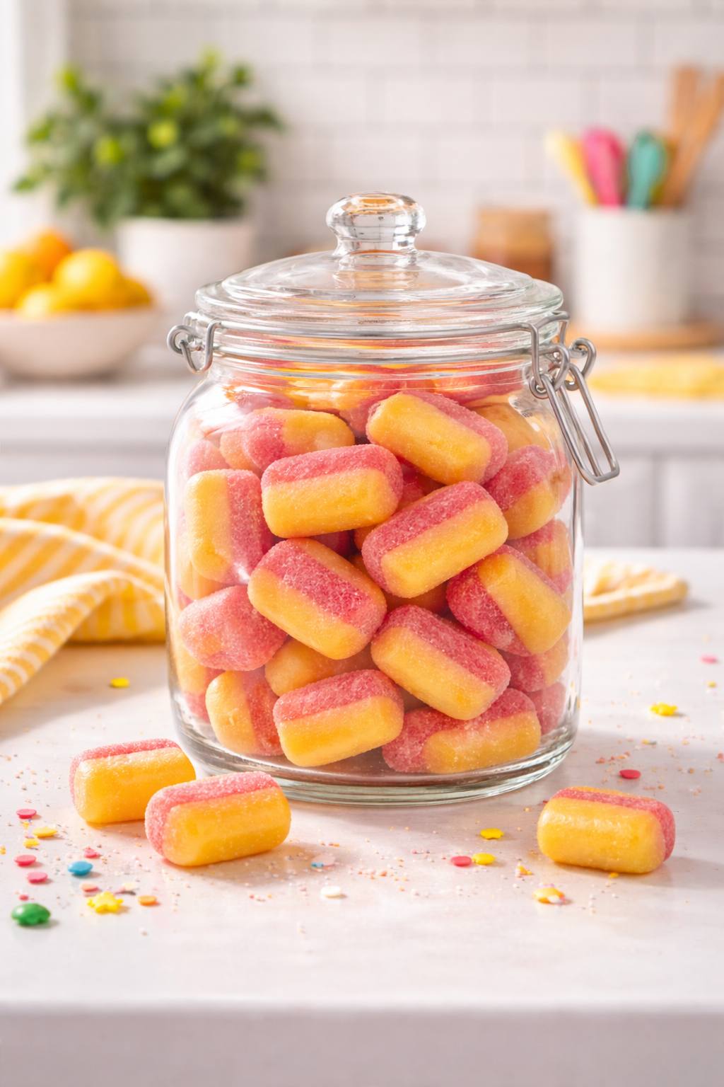 Andy Anand Sugar Free Rhubarb & Custard Hard Candy – Copper Kettle Boiled, Aspartame Free, Non-GMO, Gluten Free, Keto, 25 Pc